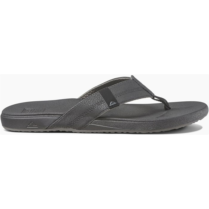 2024  Reef Mens Cushion Phantom Flip Flops Black RF0A3FDI